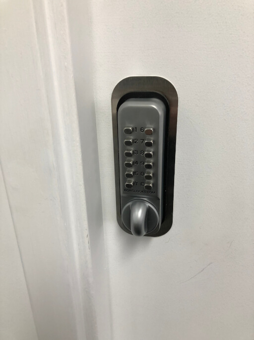 Keypad door with Borg Locks