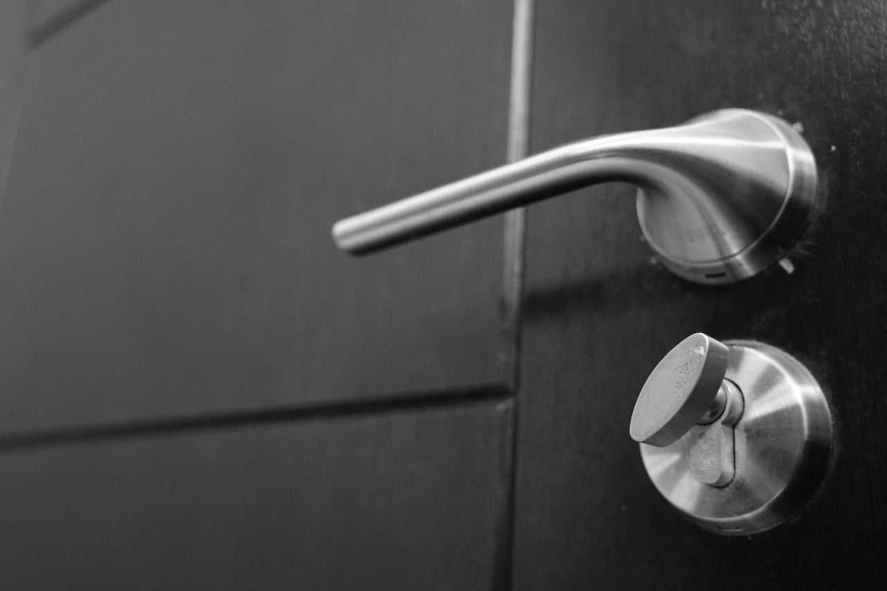 door handle and lock